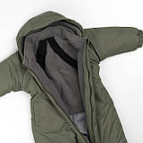 Дитячий зимовий комбінезон Аполло з утеплювачем Termoloft  Мембранна тканина Зелений  Розмір 74-80, фото 5