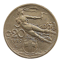 Італія 20 чентезимо, 1920