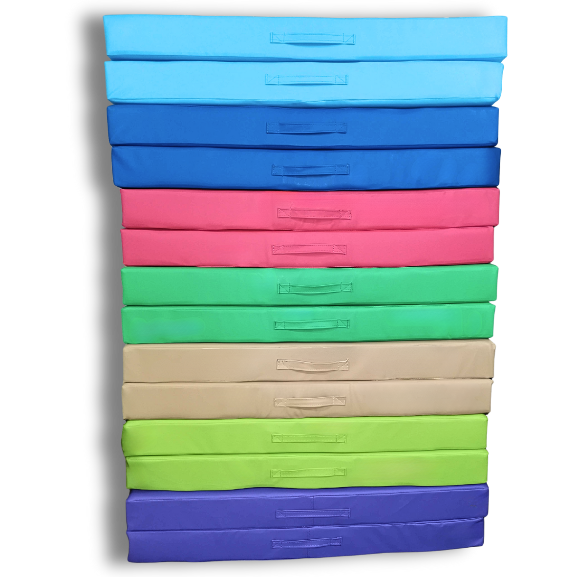 Мат спортивний гімнастичний складаний 1,0х2,0м - дві секції, фото 1