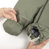 Дитячий зимовий комбінезон Аполло з хутром опушкою Утеплювач Termoloft Мембранна тканина Зелений Розмір 74/80, фото 8