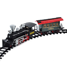 Дитяча залізниця Classic Train зі світлом звуком пором довжина колій 650 см Чорний, фото 3