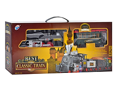 Дитяча залізниця Classic Train зі світлом звуком пором довжина колій 650 см Чорний, фото 5