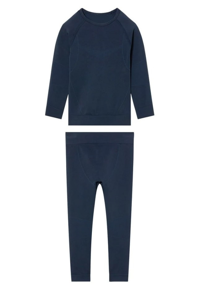 Дитяча термобілизна синя Lupilu функціональна темно-синя комплект термобілизни для бігу, спорту, футболу 98-104, фото 1