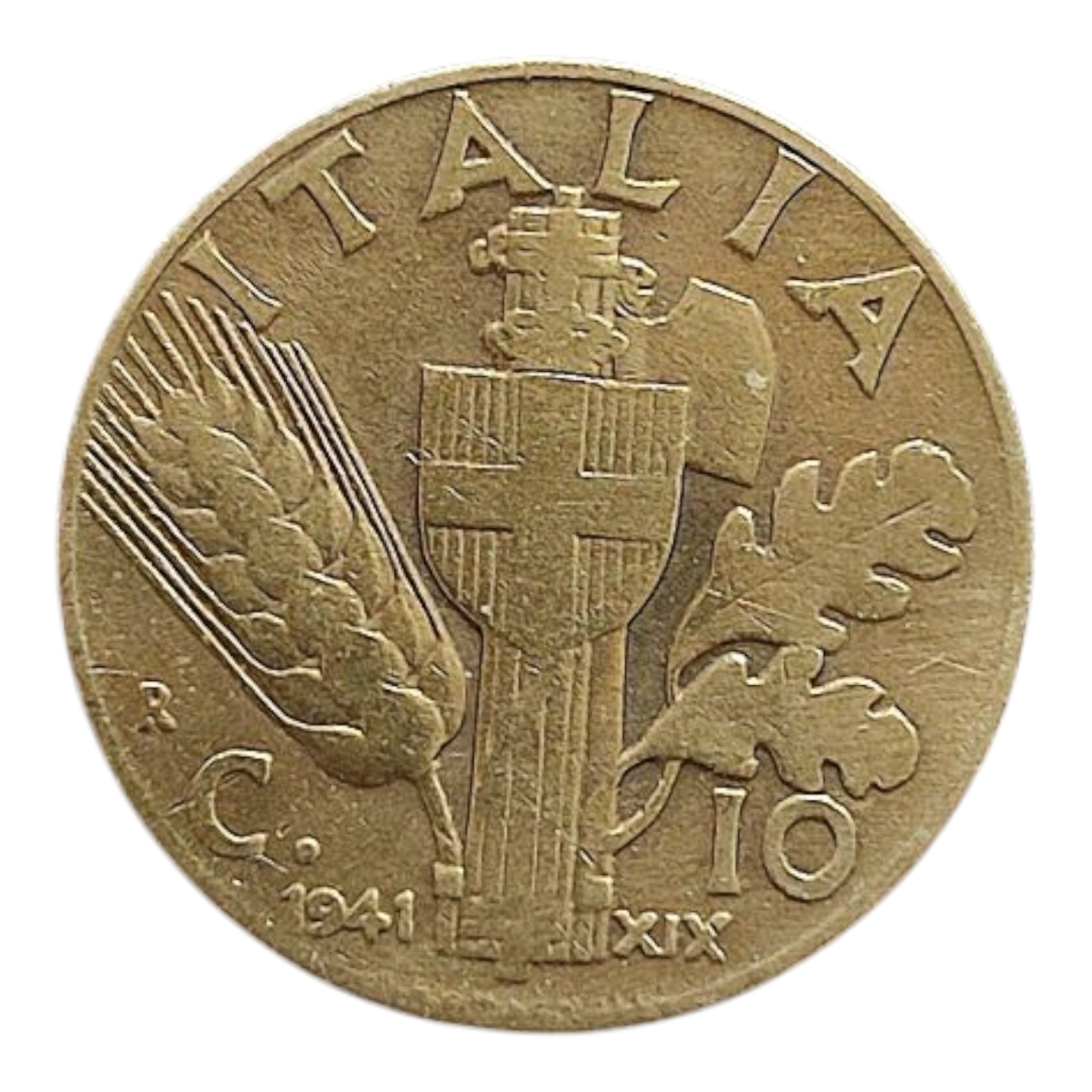 Італія 10 чентезимо, 1941, фото 1