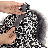 Дитячий зимовий комбінезон Аполло з утеплювачем Termoloft  Мембранна тканина Леопард  Розмір 74-80, фото 7