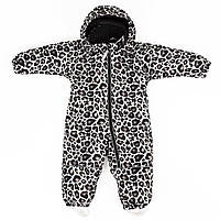 Дитячий зимовий комбінезон Аполло з утеплювачем Termoloft  Мембранна тканина Леопард  Розмір 74-80