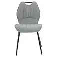 Стул RICK, черный каркас / темно-серое сиденье (ткань), фото 4