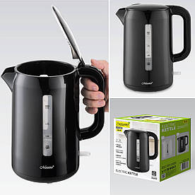 Електрочайник Maestro MR-022-BLACK 2.2 л, потужний чайник 2200 Вт з авто вимкненням і захистом від перегріву