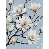 Діамантова мозаїка Цвіт магнолії, 30х40 см
