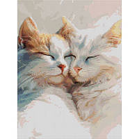 Діамантова мозаїка Дві кішечки, 30х40 см