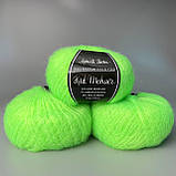 Кід мохер 101 неон салатовий, фото 2