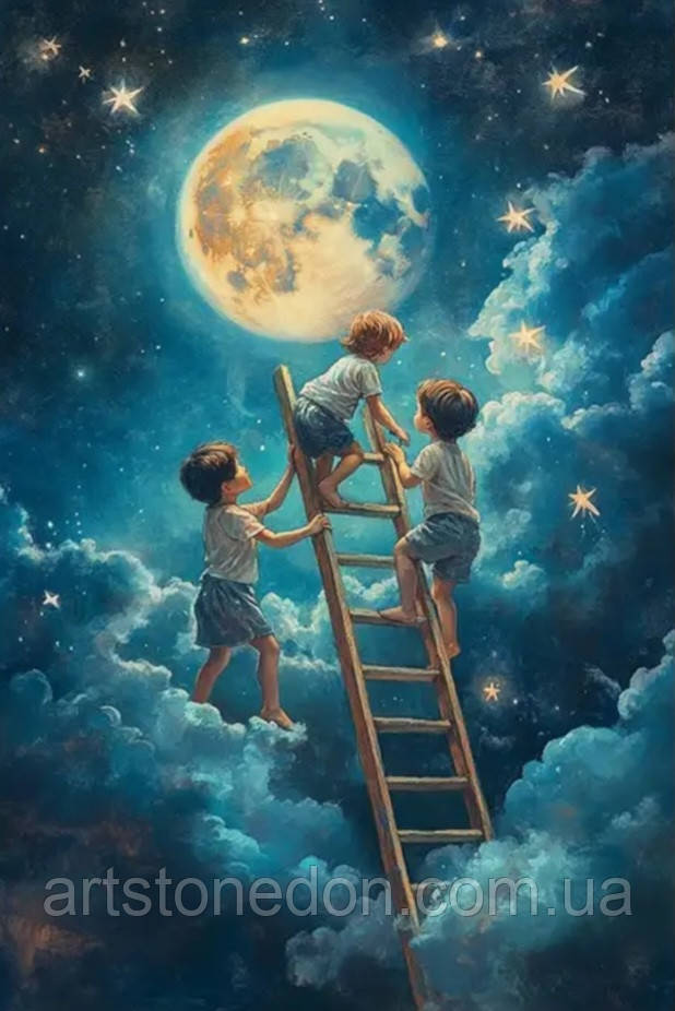 Картина “Дістати до Місяця” — друк на полотні 40×60 см, фото 1
