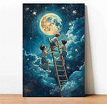 Картина “Дістати до Місяця” — друк на полотні 40×60 см, фото 2
