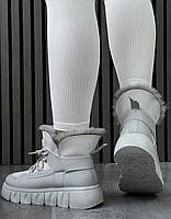 Черевики жіночі зимові 8 пар у ящику сірого кольору 36-41, фото 2