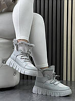 Черевики жіночі зимові 8 пар у ящику сірого кольору 36-41, фото 5