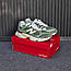 Чоловічі спортивні кросівки New Balance 9060 (зелені з білим) демісезонні кроси 3135 Нью Беленс vkross, фото 5