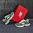 Чоловічі спортивні кросівки New Balance 9060 (зелені з білим) демісезонні кроси 3135 Нью Беленс vkross, фото 9