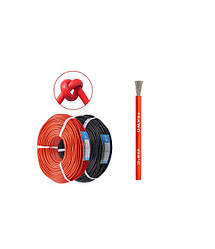 Кабель багатожильний силіконовий 18AWG дріт 0.75 мм² мідь, червоний 1м.