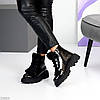 Дизайнерські чорні лакові глянсові шкіряні черевики з галявкою, фото 8