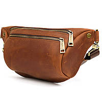 Напоясна сумка бананка в розмірі М TARWA RB-3105-3lx коньячна 3 відділення