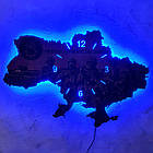 Дерев'яний настінний годинник з підсвіткою "Національна Гвардія", фото 4