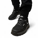 Кросівки чоловічі зимові чорні з сірим (Сгб-15-1), фото 7