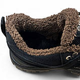 Кросівки чоловічі зимові з хутром чорні з коричневим (Сгб-15-3), фото 10