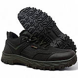 Кросівки чоловічі зимові прошиті чорні з зеленим (Сгб-15-4), фото 10