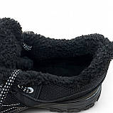 Кросівки чоловічі зимові з хутром протекторні чорні з сірим (Сгб-15-1), фото 9