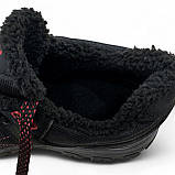 Кросівки чоловічі зимові з хутром утеплені протекторні чорні з червоним (Сгб-15-2), фото 9