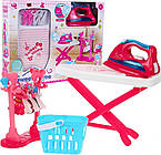 Інтерактивний прасувальний набір для дітей 3+ Парова праска + Складна дошка + Аксесуари 16 шт.