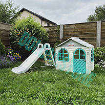 Дитячий майданчик Doloni Base Small, дитячий будиночок + гірка (BaseMM-1512), фото 2