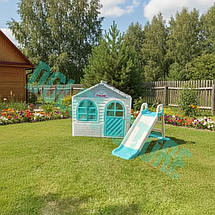 Дитячий майданчик Doloni Base Small, дитячий будиночок + гірка (BaseMM-1513), фото 2