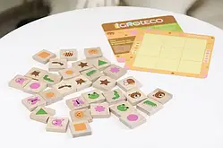 Дерев'яна розвиваюча гра "Меморі" 900644 IGROTECO 32 деталі