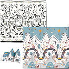 Килимок розкладний дитячий  200 x 180 x 1 см Nukido NK-340 Дорога-Сафарі