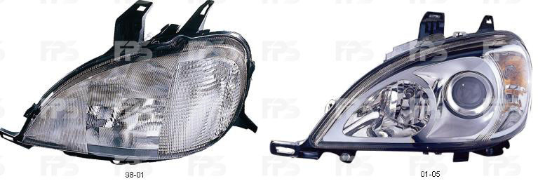 Фара права MERCEDES 163 (ML-CLASS) 97-05 SUV