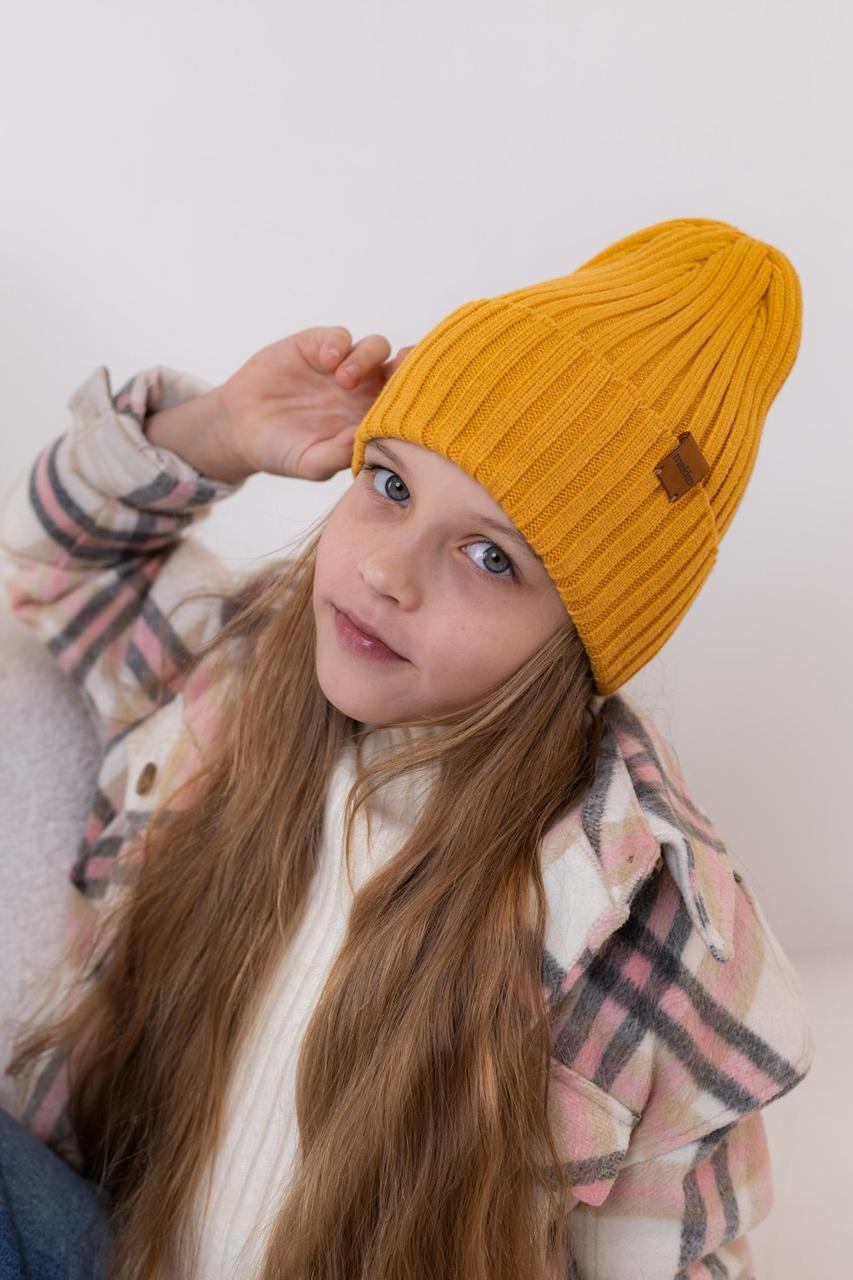 Шапка для дівчинки одинарна