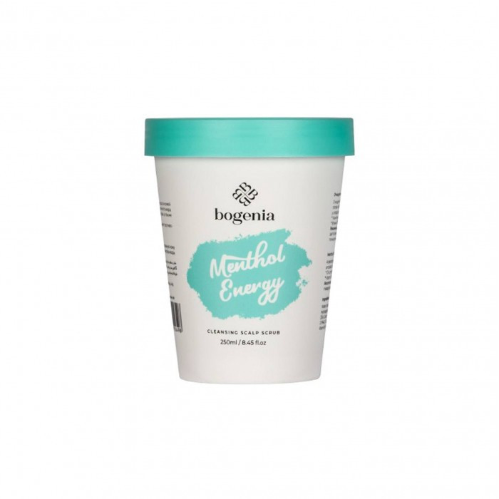 Скраб для шкіри голови очищаючий Bogenia Menthol Energy BG405 №001 250 мл (4820249556498)