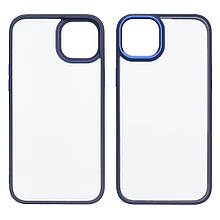 Чохол Aluminum Camera Frame для Apple iPhone 14 Max color № 03 темно-синій Люкс