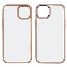 Чохол Aluminum Camera Frame для Apple iPhone 14 Max color № 05 рожевий Люкс