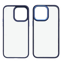 Чохол Aluminum Camera Frame для Apple iPhone 14 Pro Max color № 03 темно-синій Люкс