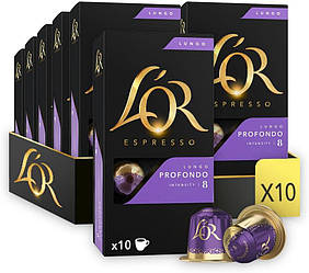 Сет Nespresso L'or Profondo (10 упаковок по 10 капсул)