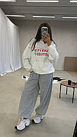 Спортивний костюм жіночий турецька тринитка пеньє на флісі