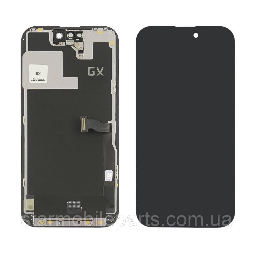 Дисплей для Apple iPhone 14 Pro с чёрным тачскрином GX-AMOLED, фото 1