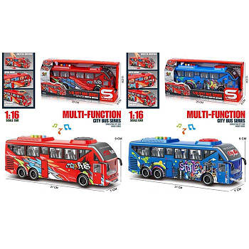 Іграшковий автобус інерція JS162BC G-Rich