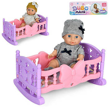 Ліжечко з лялькою набір YL2520K-A-DM-UA G-Rich