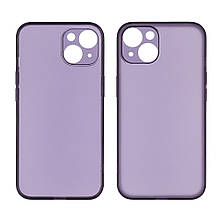 Чохол Matt Protective для Apple iPhone 14 темно-фіолетовий Люкс