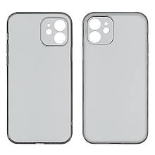 Чохол Matt Protective для Apple iPhone 12 чорний Люкс