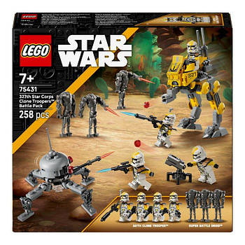 Конструктор Бойовий загін бійців-клонів 327-го галактичного корпусу 258 деталей 75431 G-Rich