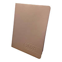 Блокнот Щоденник А5 датований 2026 рік, "Light Morandi" какао BM.21158-40 Buromax